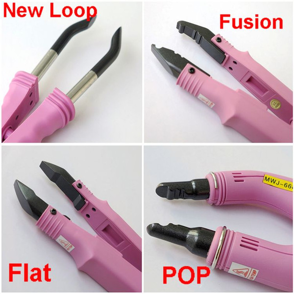 Loof Fusion Hair Extension Iron connector Keratin Bonding Tools Fusion Heat Connector Professional hair extensions Connectors four style