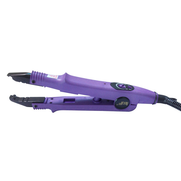 purple color FLAT PLATE Fusion Hair Extension Keratin Bonding Tool hair extension iron