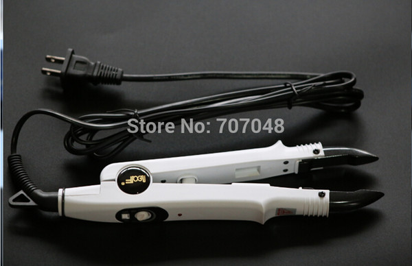 super quality wholesale price White color FLAT PLATE Fusion Hair Extension Keratin Bonding Tool Heat Iron