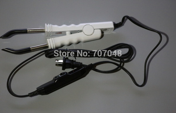 white COLOR Control temperature EXTENSIONS FUSION REMY HUMAN HAIR CONNECTOR IRON