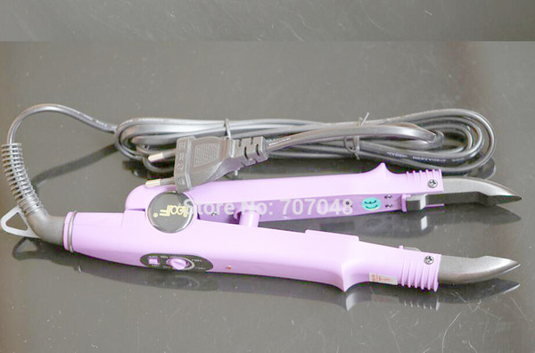 super quality wholesale price purple color FLAT PLATE Fusion Hair Extension Keratin Bonding Tool Heat Iron