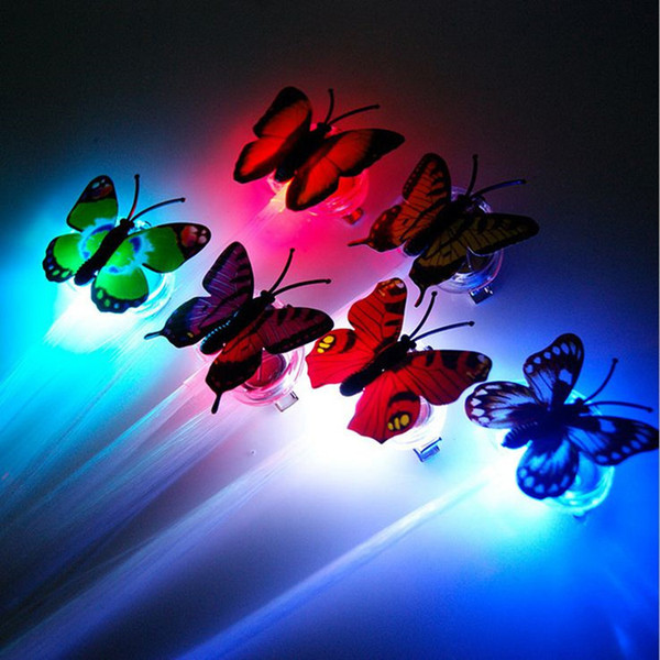 Luminous butterfly braided LED colorful flash hair wig fiber braid party props wholesale