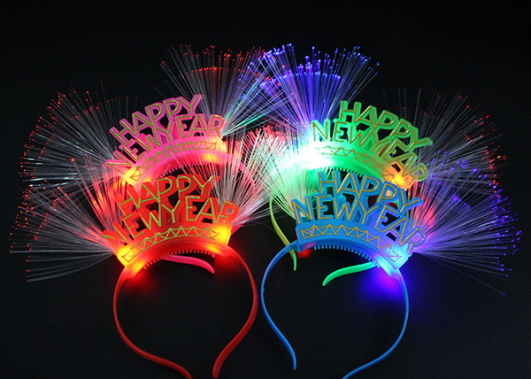 Number LED Flashing Glasses Light Headband Bar Night Club Decorations Glow Party New Year Christmas navidad decorations