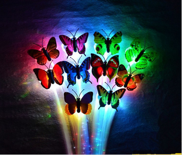 Colorful Butterfly Brilliant Braid Flash Braid led Optical Fiber Hair Birthday Party Entertainment and Entertainment Projects