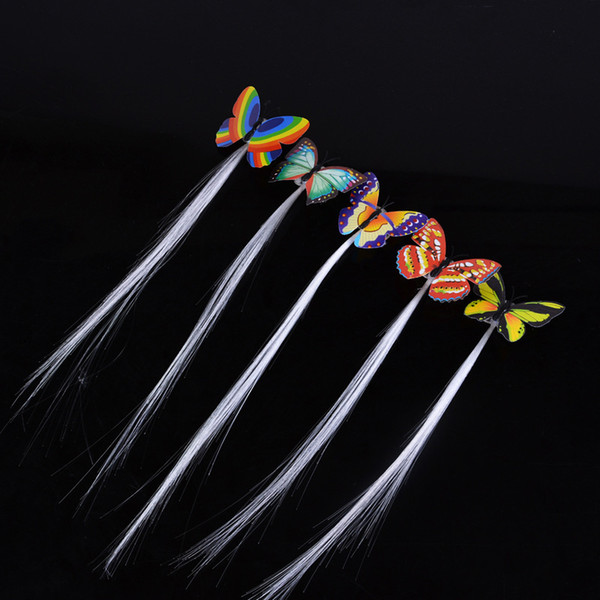 Creative concert promotes the direct sale of beautifully colored butterfly braided LED fiber braided braided products