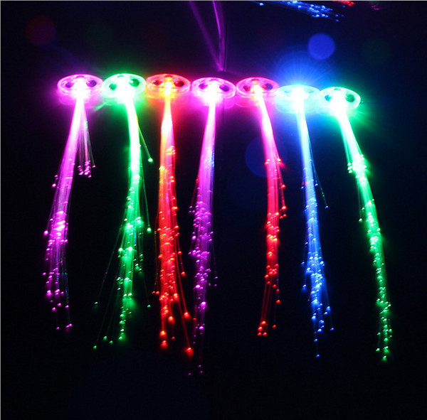 Light emitting braid fiber lamp bar activities colorful birthday concert party props LED toys wholesale