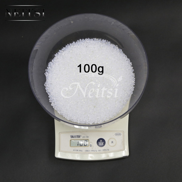 Neitsi 100 Gram/pack High Quality Italian Keratin Glue Pellets Transparent for Nail Tip I Tip Hair Extensions