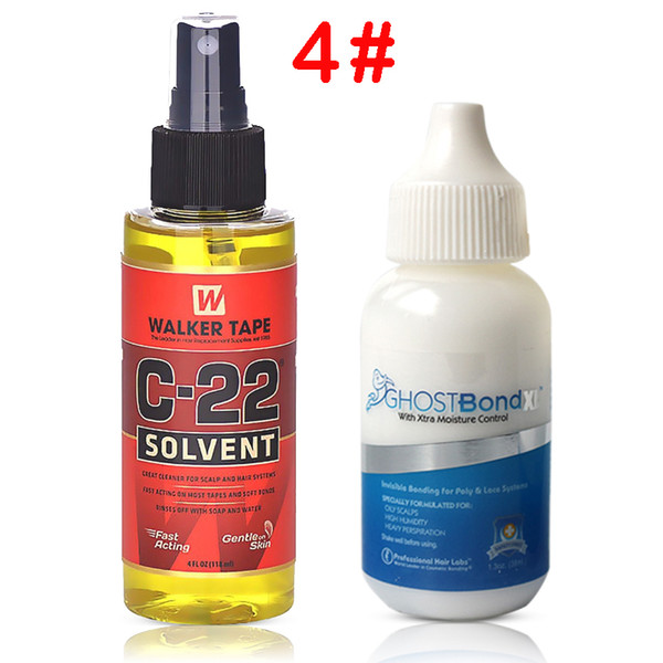 1bottle ghostbond XL 1.3oz Adhesive wig glue and 1bottle hair glue adhesive remover 1oz