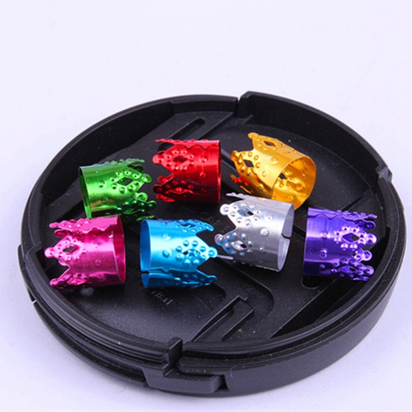 new 100PCS/Bag Colorful Hair Braiding Beads Hair Braid Tube Rings Cuff Styling Decoration Tools Hair Braiding Dreadlock Accessories