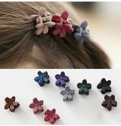 Korean children's jewelry cute small size frosted flower mini hairpin girl baby grip hairpin card