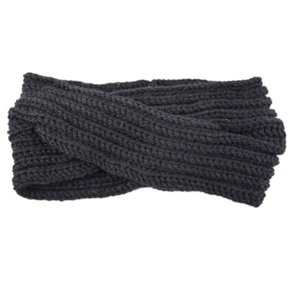 Crochet Knitting Woolen Hairbands Winter Women Bohemia Weaving Cross Headbands