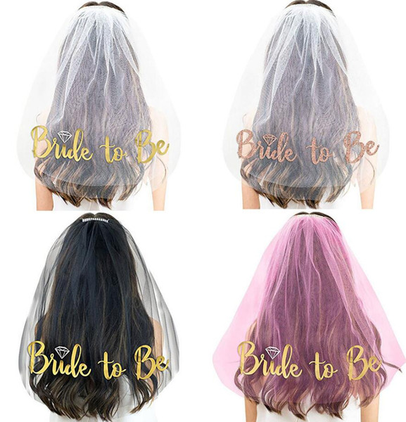 Bachelorette Party Supplies Rose Gold Glitter Bride To Be Wedding Veil for Bridal Shower Hen Night Party Decorations Accessories 300Pcs