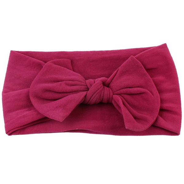 2020 Baby Headbands Bohemia Nylon Super Soft Bowknot Headband 21 Colors For Baby Girls Infant Bow Headwraps Toddler