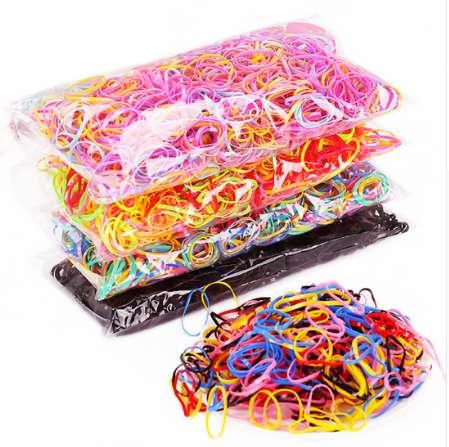 Appr 500pcs/pack Elastic Hair Band Tie Gum Ponytail Rope Holder TPU Hair Holder Hair Accessories For Girls Rubber Hairband