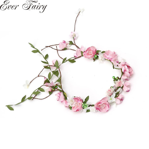 New Flower Headband Girl Flower Crown Women Hair Accessories