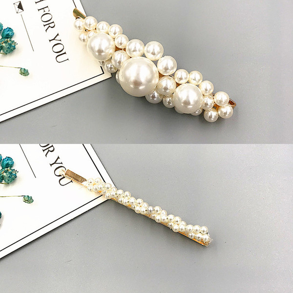 hot 10pcs/set Fashion Pearl Hair Clip for Women Elegant Korean Design Pearl Metal Hair Clips Hairpin Hair Styling Accessories