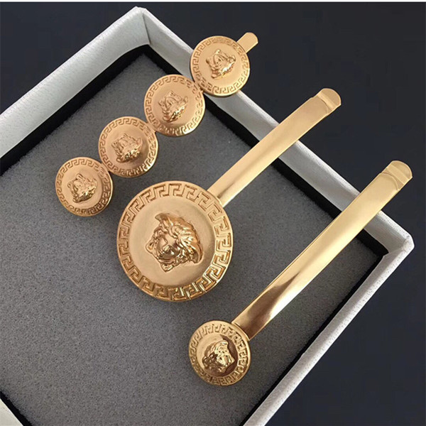 Fashion Personality Simple Coin Queen Head Clip Personality Metal Adult Hairpin Girl Hair Accessories Women Barrettes Hairclip