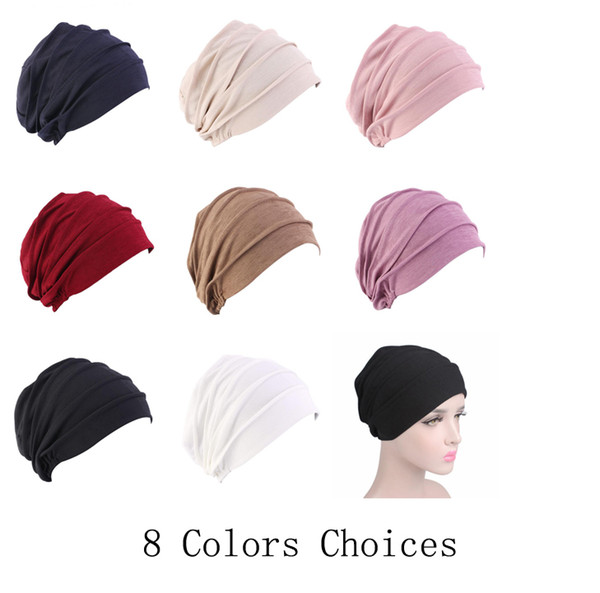 Tatyking New Thick Stretch Cotton Caps, Chemotherapy Caps, Louver Hats Hat for Woman Headband for Woman Head Wear PH0209