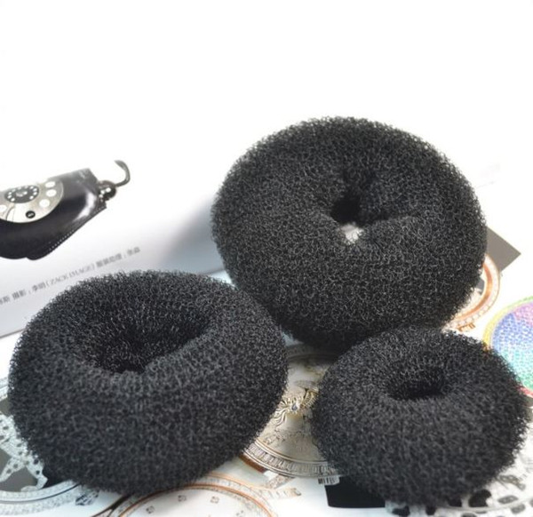 Sara Elastic Donut Hair Band Hairband Accessories Dish Hair Tools Ponytail Holder Dacron 3 PCS/Lot (Notice : Include S,M,L Each one )