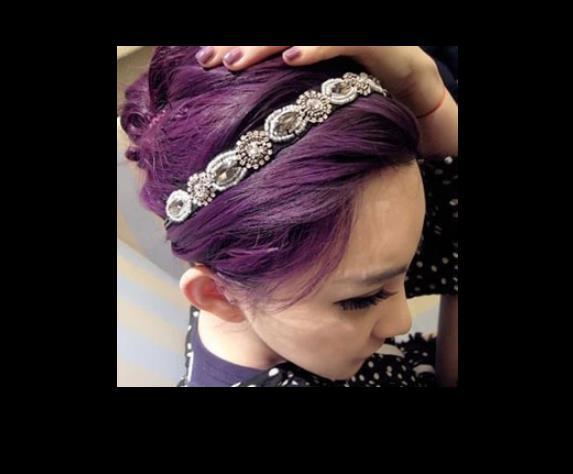 Night club Queen Hair Accessories with BLINGBLING Handmade Rhinestone Beaded Crystal Headband hair Head band fzp231