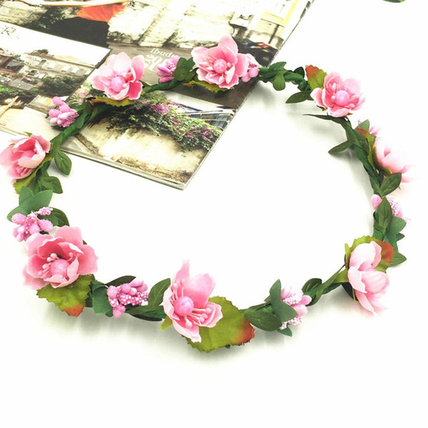 MISSKY Women Simulate Flower Hairband Bride Bridesmaid Wreath for Party Wedding Beach Ornament Gift