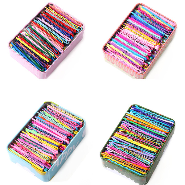 40/50 pcs Color Hair Clips Bobby Pins for Women Girls Decorative Hair Styling Accessories Wavy Fashion Pins Metal Barrettes