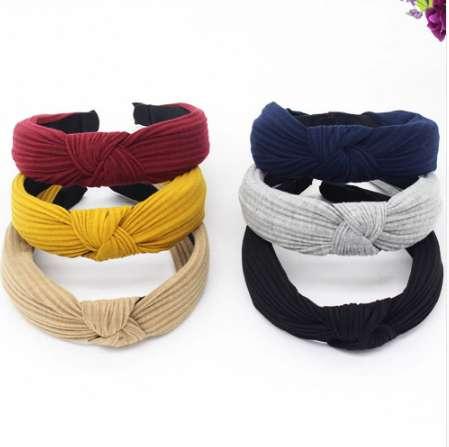 Womens Headband Twist Hairband Bow Knot Cross Tie Velvet Headwrap Hair Band Hoop Turban Headwear HairBands Hair Accessories