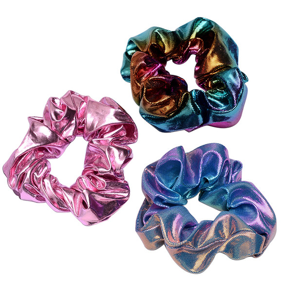 Women Scrunchie Glitter Hair Ties for Girls Hair Ponytail Holders Rope Colorful Elastic Bands for Women Accessories