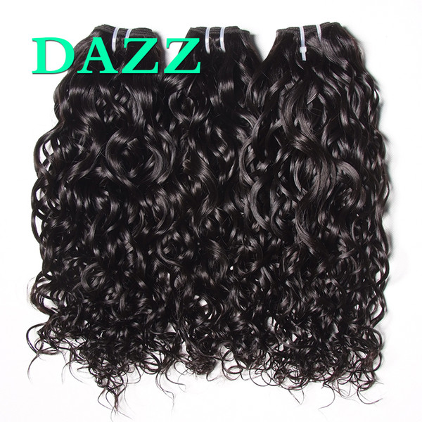 DAZZ Mink Brazilian Virgin Hair Water Wave Hair 4 Bundles Deals Weave Bundles Water Wave Bundles Remy Wet And Wavy Human Hair Extensions