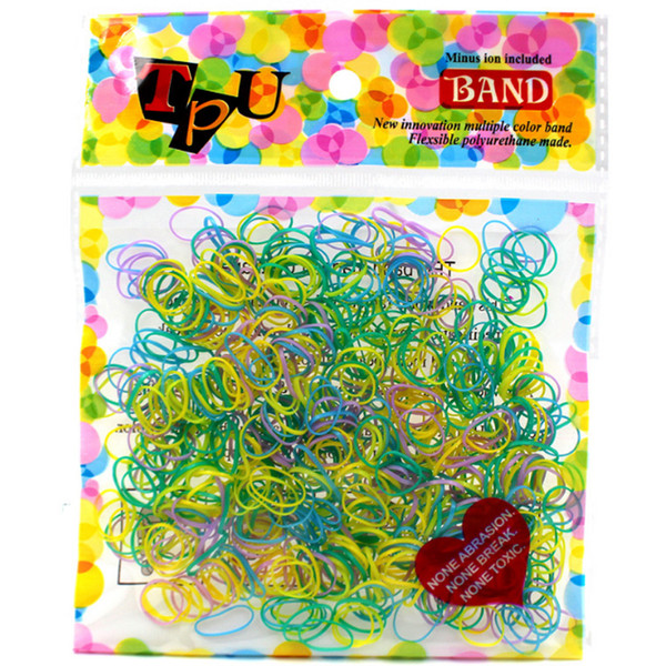 Fashion Children Colorful Eastic Hair Rubber Hairband Girls One-time Hair Loop Kids Hair rope Mix Colors