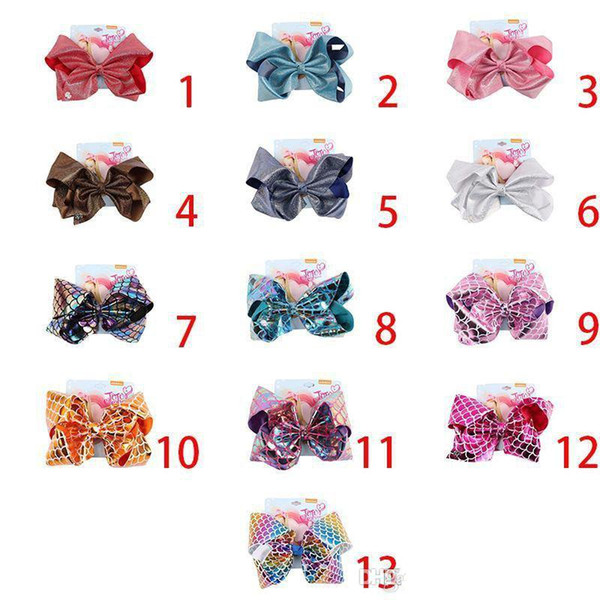 20CM JOJO Series Rainbow Star Loving Unicorn Super Big Butterfly Knot Hairpin Children Hairpin Paper HDL Free Delivery