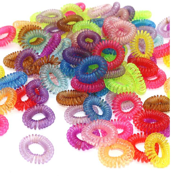 New Hair Ring Rope Scrunchy Telephone Wire Line Cord Gum Women Elastic Rubber Band Headwear Ponytail Holder Hairband