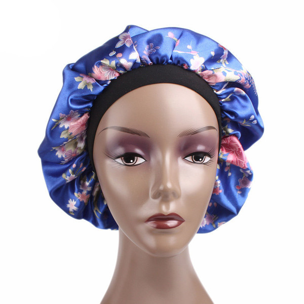 New wide-breasted satin caps Hair protection cap sleeping hair bonnets 10 pieces One Set