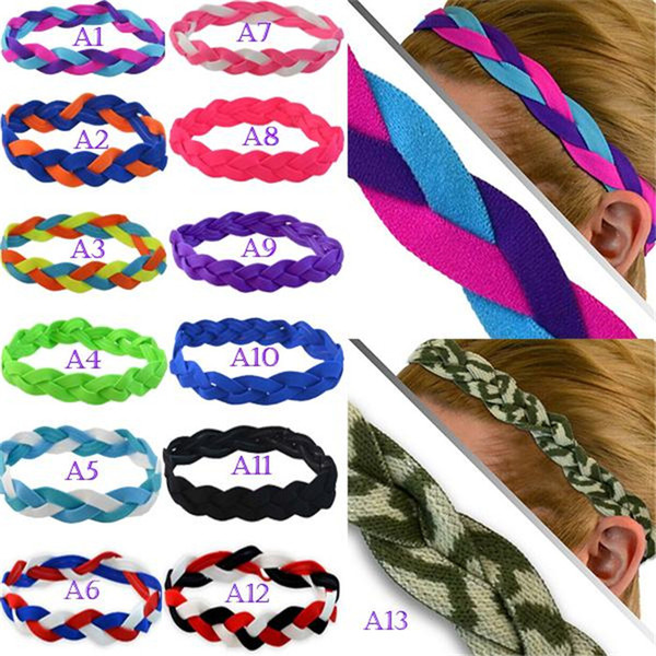 Fashion Braided Headbands Hair Decor Plait Belt Lovely Hair Accessories popular sports running head fitness anti slip belt Beautiful colors