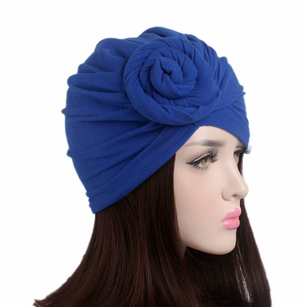 Women Knotted Milk Silk Stretch Turban Twist Knot Head Wraps Chemo Hair Loss Cap Solid Headwear Bandanas Girl Hair Accessories