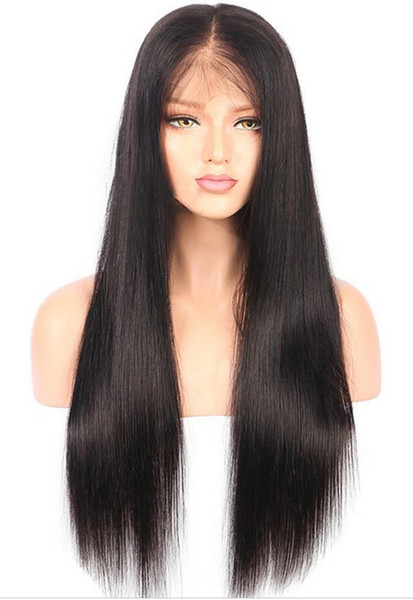 Hot Fashion Synthetic Hair Wig long Straight Lace Front Wig handmade Synthetic Wigs For Africa American Women Korean Heat Resistant Fiber