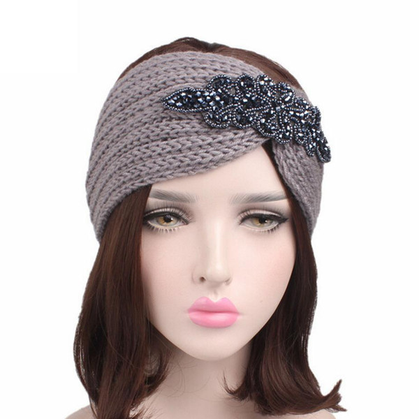 2018 Women Knitting Headband Handmade Keep Warm Hairband Winter Ear Warmer Headband for women ladies Hair Band Accessories