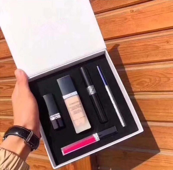 High Quality New Brand Makeup Set Foundation LipstickFamous Y Brand makeupPencil Lipgloss Big Box 