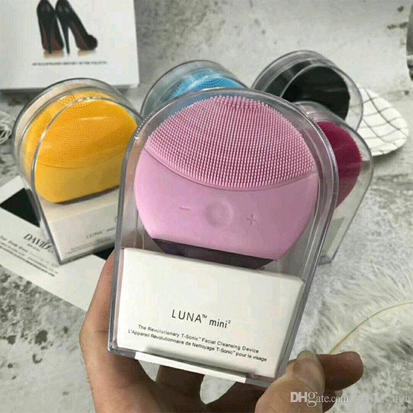 Hot Cleansing instrument Facial Cleansing Brush Sonic Cleansing for Face Skin Cleaning Medical Level Silicone & Waterproof