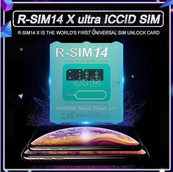 New R-SIM 14 R sim14 RSIM14 R SIM 14 RSIM 14 unlock iphone xs max IOS12.X iccid unlocking sim Unlock card R-SIM14