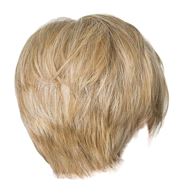 Wigs Short Straight Synthetic Hair Full Wigs for Women Natural Looking Heat Men's wig Men's wig Natural Color Zero damage