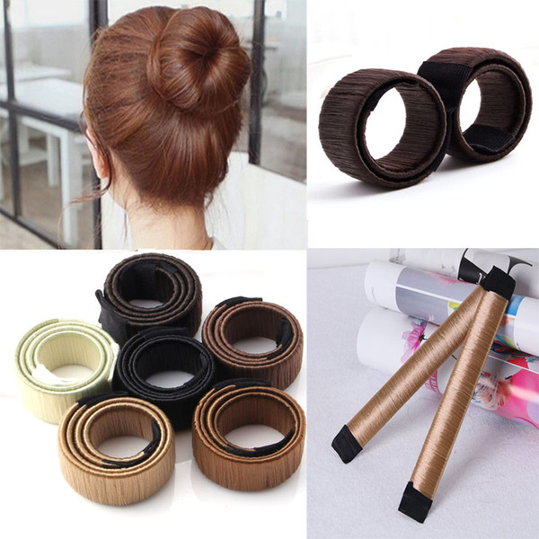 Hair Magic Tools Bun Maker Hair Ties Girl DIY Styling Donut Former Foam Hair Bows French Twist Magic Tools Bun Maker 3006017