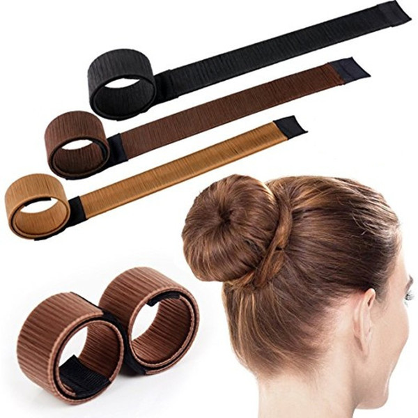 Fashion DIY Hair Styling Tools Women Donut Former Foam French Twist Bun Maker