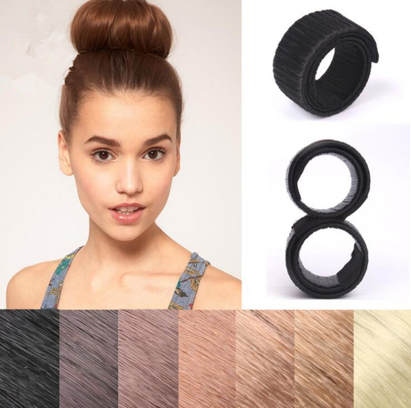 Hair Bun Maker Updo Fold Wrap Snap Styling Tool Makeup Stick Hair Accessories Clips Multi Color