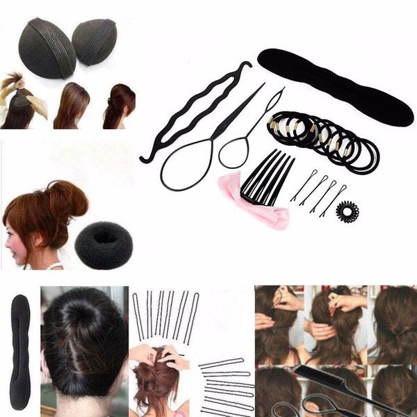 1Set Fashion Hair Twist Styling Clip Stick Bun Maker Braid Tool Beauty Hair Accessories