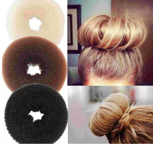 3pcs/lot Hair Volumizing Scrunchie Donut Ring Style Bun Scrunchy Sock Poof Bump It Snooki