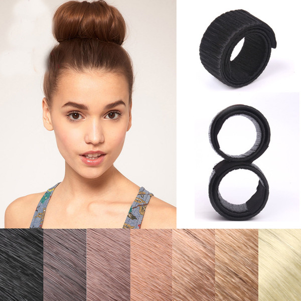 2017 Hair Magic Tools Hair Bun Maker Hair Ties Girl DIY Styling Donut Former Foam Bows French Twist Magic Tools Bun Maker DHL