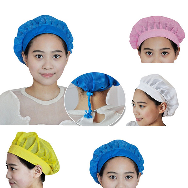 Hot!!! Chef Cooking Hats Breathable Mesh Adjustable Dust Cap Restaurant Uniform Work Wear Kitchen Cap Food Service