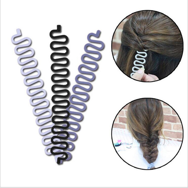 Wholesale new Fashion Charm Fish bone wave / twist hair braiding device Explosive Fashion Sculpture Hair Plate hair Present + Gift