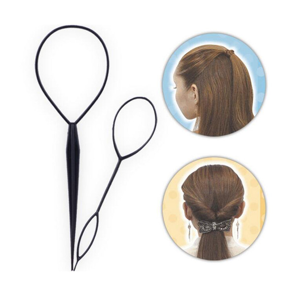 1Set/Lot Magic Hair Pony Tail Maker Plastic Hair Styling Bun Shaper Braid Holder Twist Clip Tools